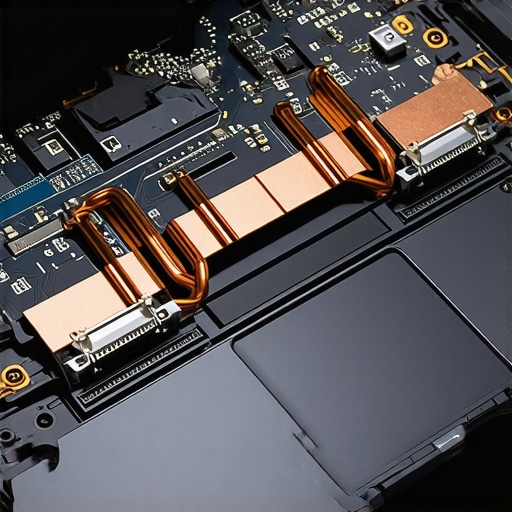 Maintaining Creative Laptop Internal Cooling Systems Cleaning dust from a creator laptop cooling fan and copper heat pipes to prevent thermal throttling