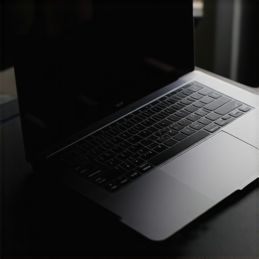 Maintaining Your OLED Editing Station Professional OLED laptop on a cooling pad with a colorimeter attached for maintenance.