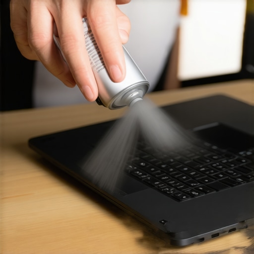 Maintaining a High Performance Creator Laptop Cleaning dust from a creator laptop vents to maintain 4K rendering speeds.