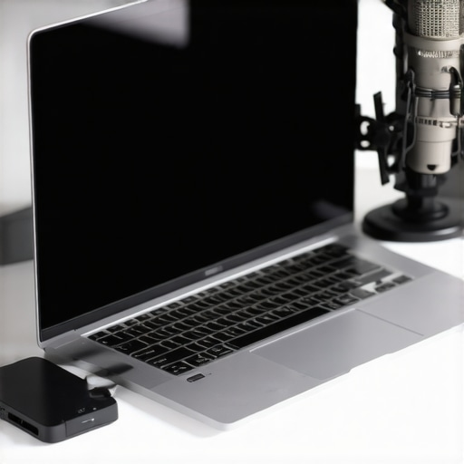 Maintaining a high-performance creator workstation A pro laptop setup with external storage and maintenance tools