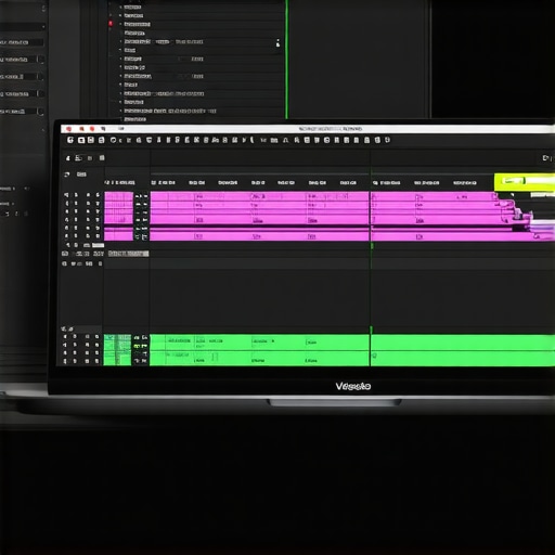 Optimized After Effects Timeline on a 32GB RAM Laptop A motion design project in After Effects showing a smooth preview bar and complex layer structure.