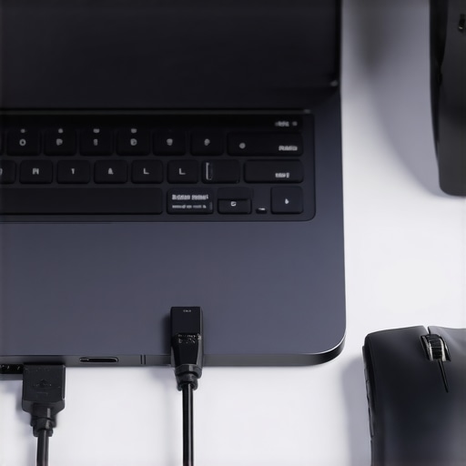 Optimized Port Management on a Creator Laptop Properly separated USB-C and wireless mouse dongles on a laptop to prevent interference