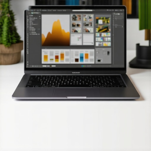 A close-up view of a designer organizing layers on a laptop screen to improve software performance.