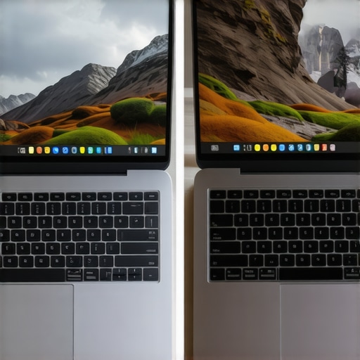 A visual comparison between a standard gaming laptop screen and a color-accurate creator display.