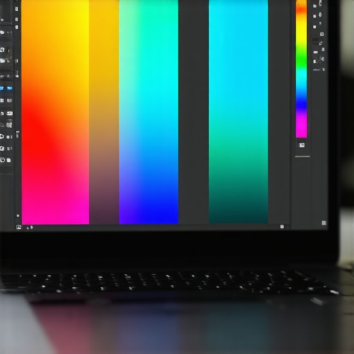 Close-up of a high-end laptop display showing color accuracy and sharp text detail.