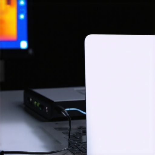 Professional IO setup for creators Close up of laptop ports with multiple high-bandwidth connections for creative work