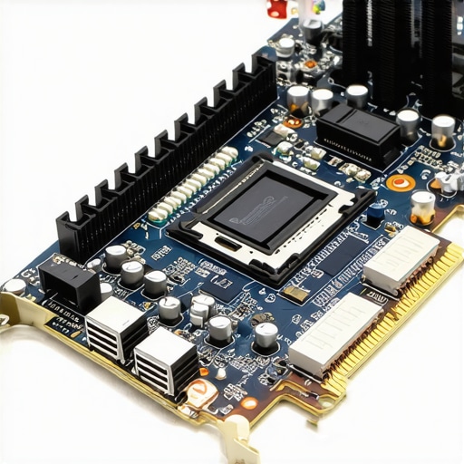 Close up of a laptop GPU and cooling system