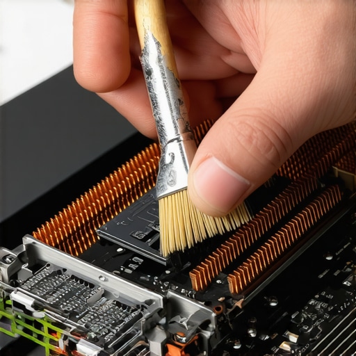 Professional Laptop Maintenance and Cleaning Cleaning the cooling fans of a professional creator laptop to prevent thermal throttling