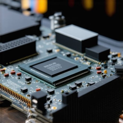 Professional Laptop Thermal Architecture Detailed view of creator laptop internal cooling and memory components.