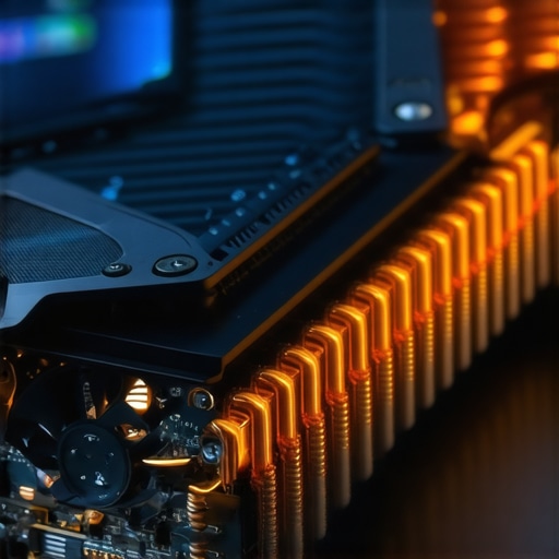 Close-up of high-performance laptop cooling pipes and fans for creators