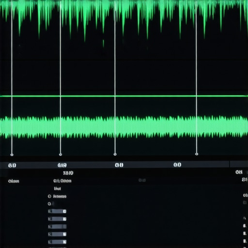 Professional Video Editing Timeline Sync A professional video editing timeline showing perfectly synced audio and video tracks on a laptop.