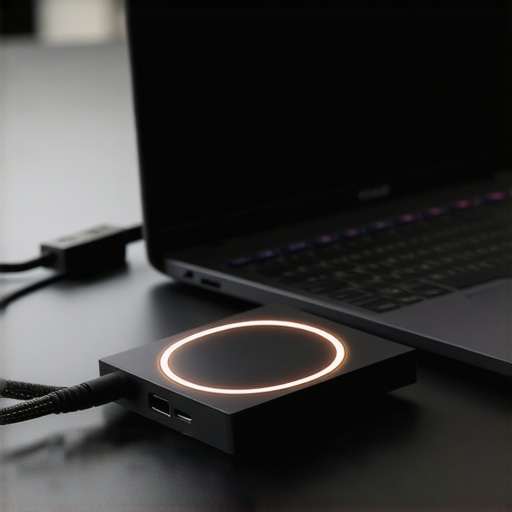 Professional external capture card setup An external capture card connected to a streaming laptop to reduce CPU load.