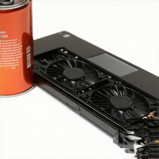 A person cleaning the dust out of a creative laptop cooling system to prevent thermal throttling.