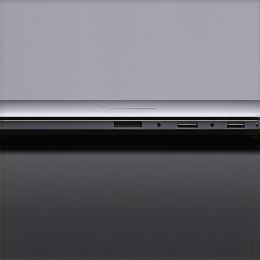Professional laptop port selection for creators Close up of Thunderbolt and SD card ports on a creator laptop