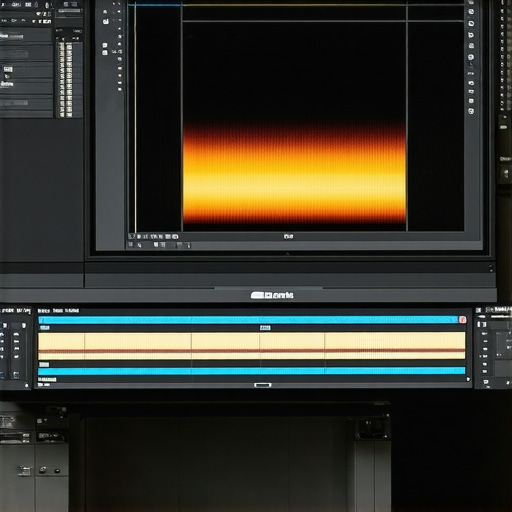 Professional laptop screen calibration for color accuracy A creator calibrating their laptop screen for professional color accuracy using a hardware colorimeter tool.