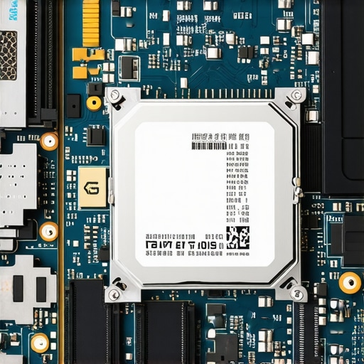Close-up of a high-performance laptop SSD showing hardware components