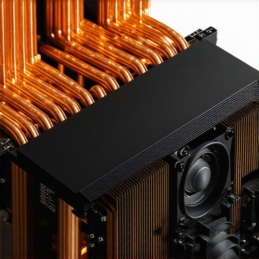 The anatomy of laptop cooling Close-up of internal copper heat pipes and cooling fans in a high-performance creator laptop