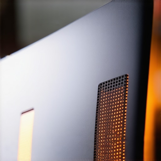 Thermal Throttling Challenges for Professional Content Creators Close up of a laptop cooling vent during a heavy workstation task.