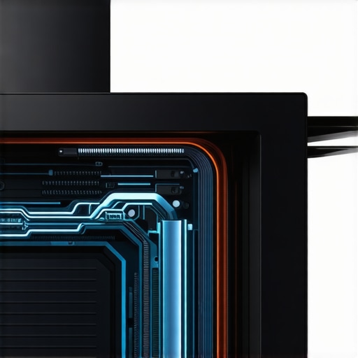 An illustration of advanced thermal management in a thin-profile creator laptop.
