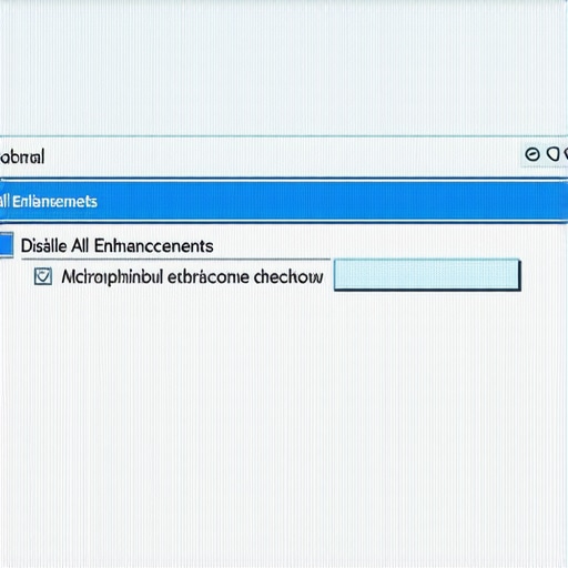 Windows Sound Enhancements Settings for Podcasting Close up of a laptop screen showing audio enhancement settings being disabled for better recording quality.